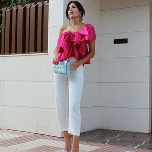 🆕 ZARA RUFFLED ASYMMETRIC TOP | ZARA RUFFLED TOP